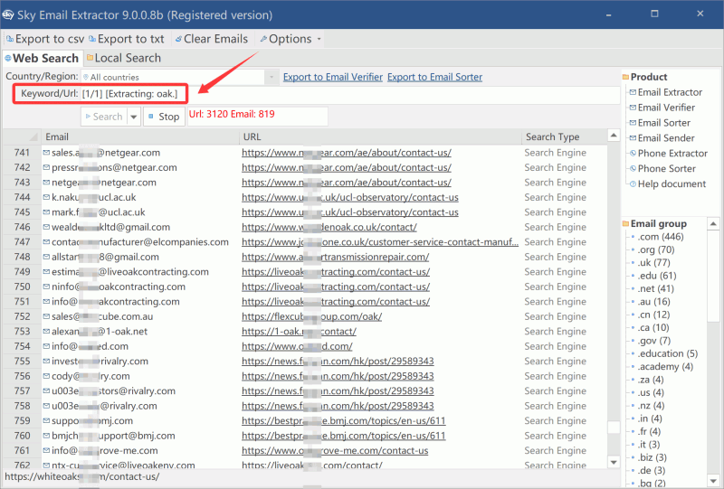 email directory step2