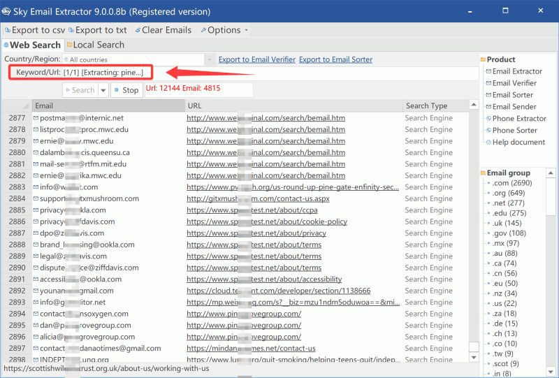 email exporter step2