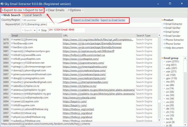 email exporter step3