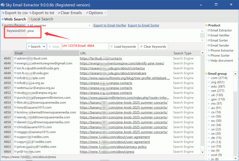 email extractor step2