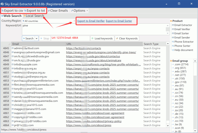 email extractor step3